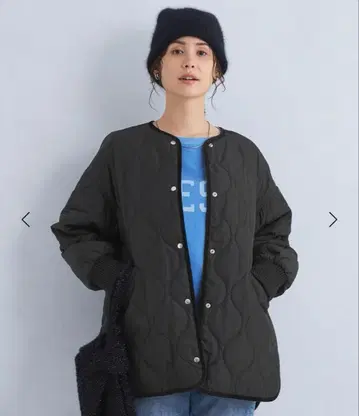 그린 라벨 릴랙싱 리버서블 퀼팅 블루종