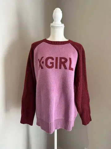 X-GIRL 래글런 슬리브 니트