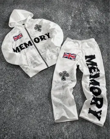 MEMORY 프린트 화이트 셋업