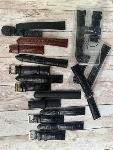 남성용 손목시계용 가죽 벨트 세트 20mm