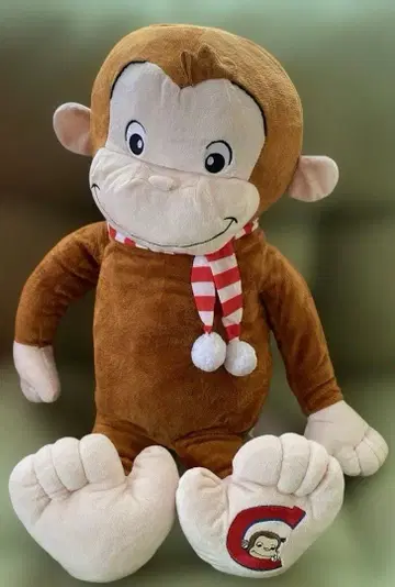 새상품 머플러를 하고 있는 오자루의 조지 특대 사이즈