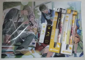 호시카와 사라 니지산지 PILOT Dr.GRIP 샤프 클리어 파일