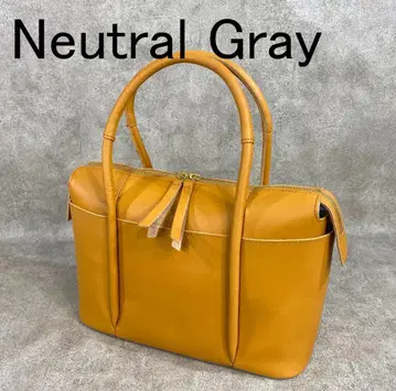 [ 미사용 ] Neutral Gray 뉴트럴그레이 천연 가죽 토트백
