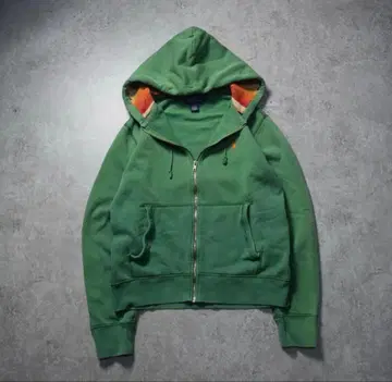 랄프 로렌 그린 지퍼 후드티