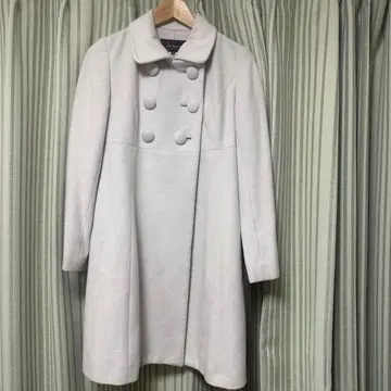 chergeaux 라이트 그레이 롱 코트 사이즈 36
