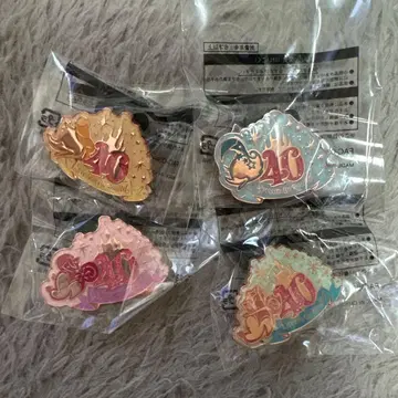 도쿄 디즈니 리조트 40주년 핀 배지 4개 세트