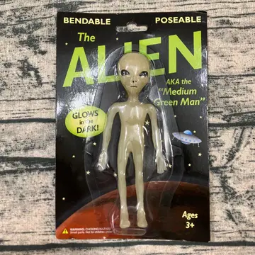 야광 우주인 벤더블 피규어 에이리언 글로인 더 다크 당시물