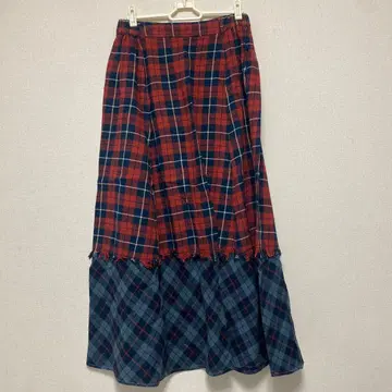 MOUSSY 체크 무늬 스커트 FREE 사이즈