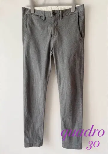 '새상품급' 콰드로 quadro 테이퍼드 팬츠 그레이 코튼