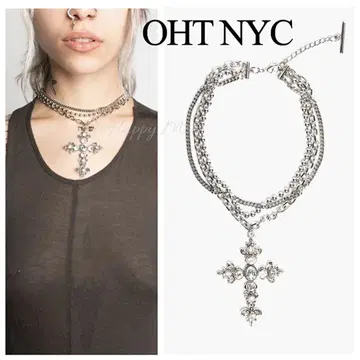 OHT NYC 크로스 모티브 목걸이