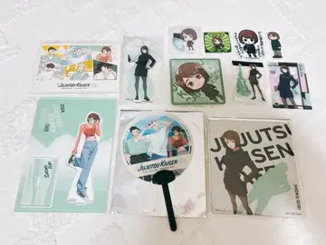주술회전 이에이리 쇼코 아크릴 스탠드 코스터 스티커 부채 엽서 색지