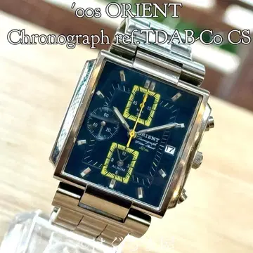 '00s 오리엔트 크로노그래프 Qz 남성용 워치 작동 확인됨