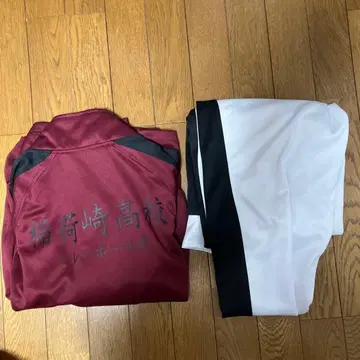 하이큐 시마무라 콜라보 이나리자키 고교 저지 상하의 M 사이즈