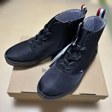 르꼬끄 블랙 숏부츠 지퍼 레인부츠 여성용 25cm