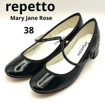미사용급 repetto [ 38 ] 펌프스 로즈 멜리 제인 블랙
