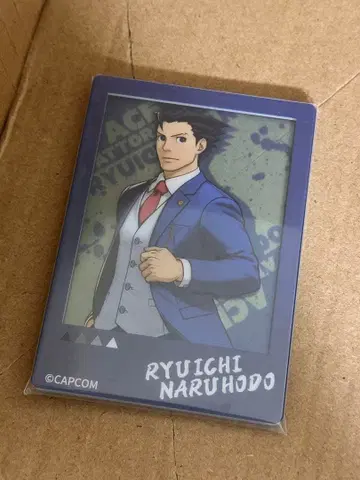 역전재판 아크릴 카드 중국 상하이 한정판 나루호도 류이치