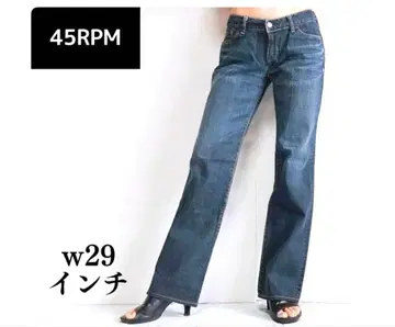 45rpm 다크 블루 스트레이트 데님