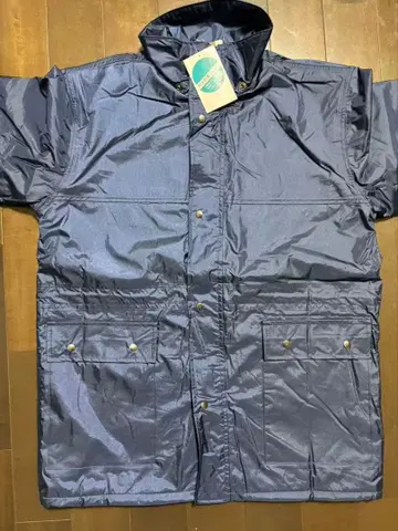 네이비 나일론 자켓 플리스 안감