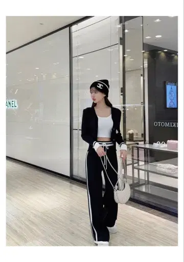 QUNG Double Line Knit SET 블랙