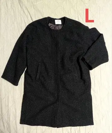 코엔 보아 코트 노카라 코트 L 사이즈