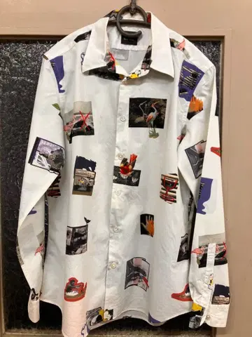 Paul Smith M 사이즈 긴팔 셔츠 다양한 이미지 프린트