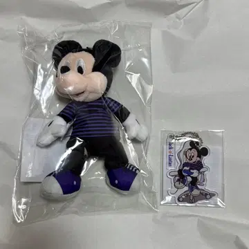 란탄 디즈니 미키 봉제 인형 아크링 키링