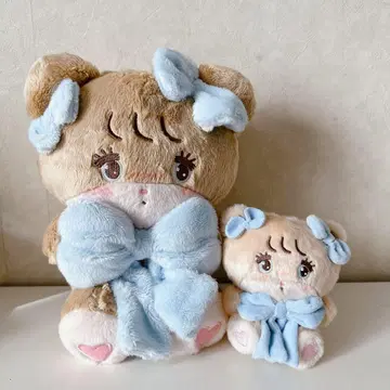 mikkocharacters 안아주는 리본 봉제 인형 마스코트 라떼