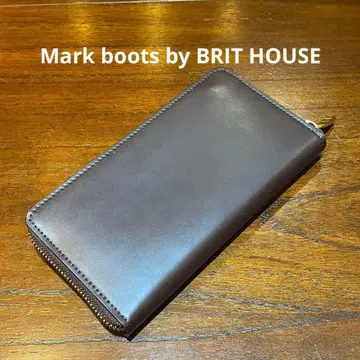 Mark Boots by Brit house 코도반 라운드 지퍼 장지갑