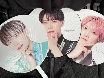 팬더 드래곤 타이거 부채 3종 묶음 판매