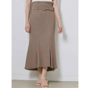 snidel 스나이델 썸머 트위드 머메이드 스커트