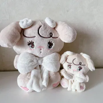 mikkocharacters 안아주는 리본 봉제 인형 마스코트 너트