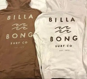 BILLABONG 후드티 브라운과 화이트 2점