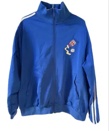 PUNYUS 후드 트랙 자켓 블루 스트라이프 사이즈 L~XL 상당
