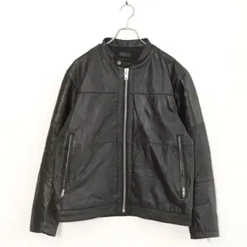 가죽 라이더 자켓 다크 그레이