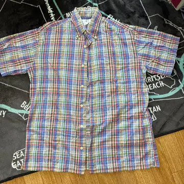 J. CREW 반팔 체크 셔츠 S