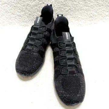 moz 모즈 더블 에어 밑창 경량 니트 스니커즈 블랙