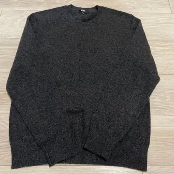 UNIQLO 캐시미어 크루넥 스웨터 S 다크 그레이 새상품급