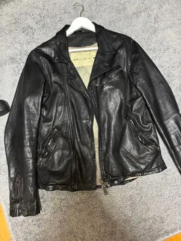 GIORGIO BRATO 가죽 라이더 자켓