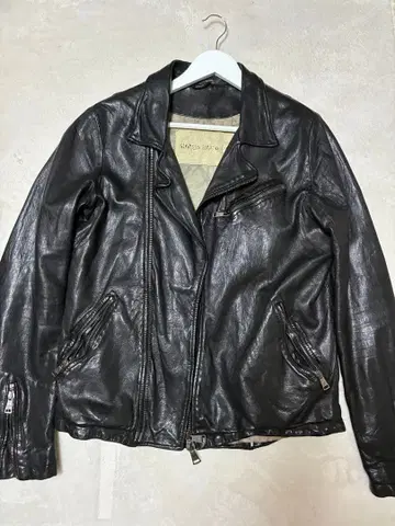 GIORGIO BRATO 가죽 라이더 자켓