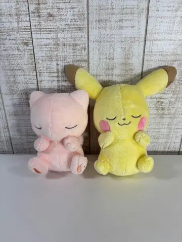 [ 컨디션 최상 ] 잠자는 뮤우 잠자는 피카츄 라스트 원상 제일복권