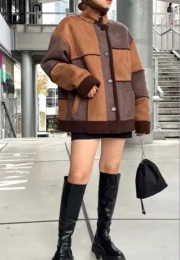 리메이크 라이크 페이크 무스탕 자켓