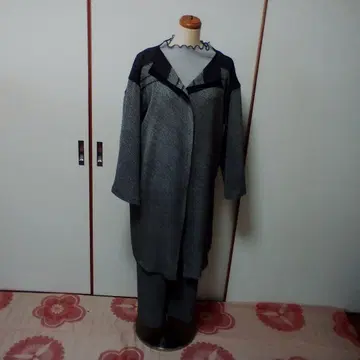 기모노 리메이크 코디건풍 와이드 팬츠 (헤코 오비)