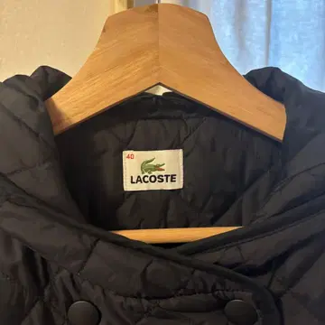LACOSTE 블랙 다운 자켓 40