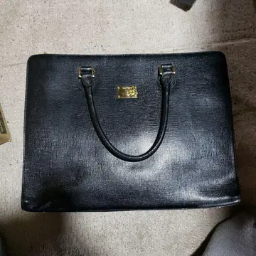 블랙 가죽 비즈니스 백