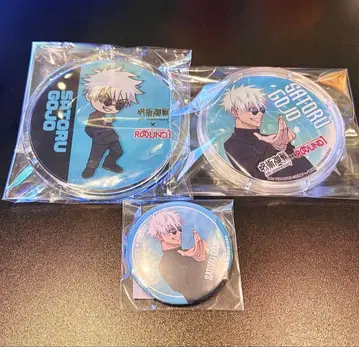 고죠 사토루 라운드원 한정판 혜택 코스터 키링 캔뱃지 주술회전