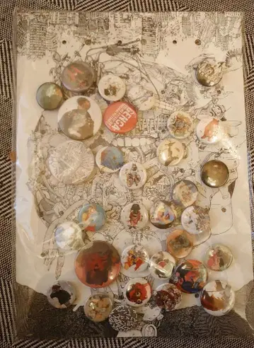 BEAMS 콜라보 오토모 가츠히로 아트 배지 세트 미사용 미개봉 새상품