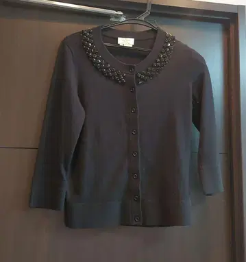 케이트 스페이드 블랙 비쥬 가디건 S