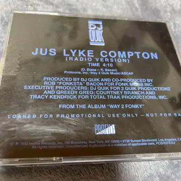 DJ Quik Jus Lyke Compton G Rap