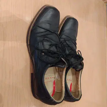 블랙 천연 가죽 레이스업 드레스 슈즈