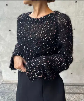 cygn 폼폼 컬러풀 니트